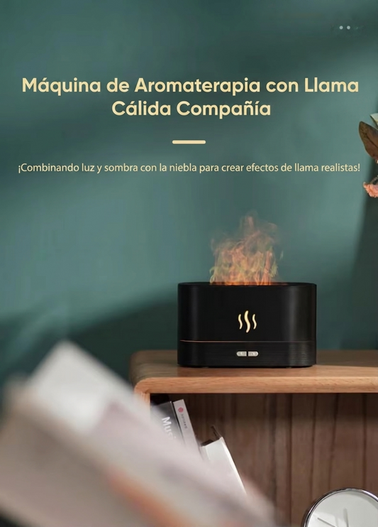 Humidificador/Difusor de Aroma de "Llama Volcánica" o Efecto Fuego